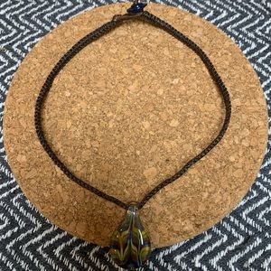 ☀️ Hand Blown Glass Pendant Necklace 🔥